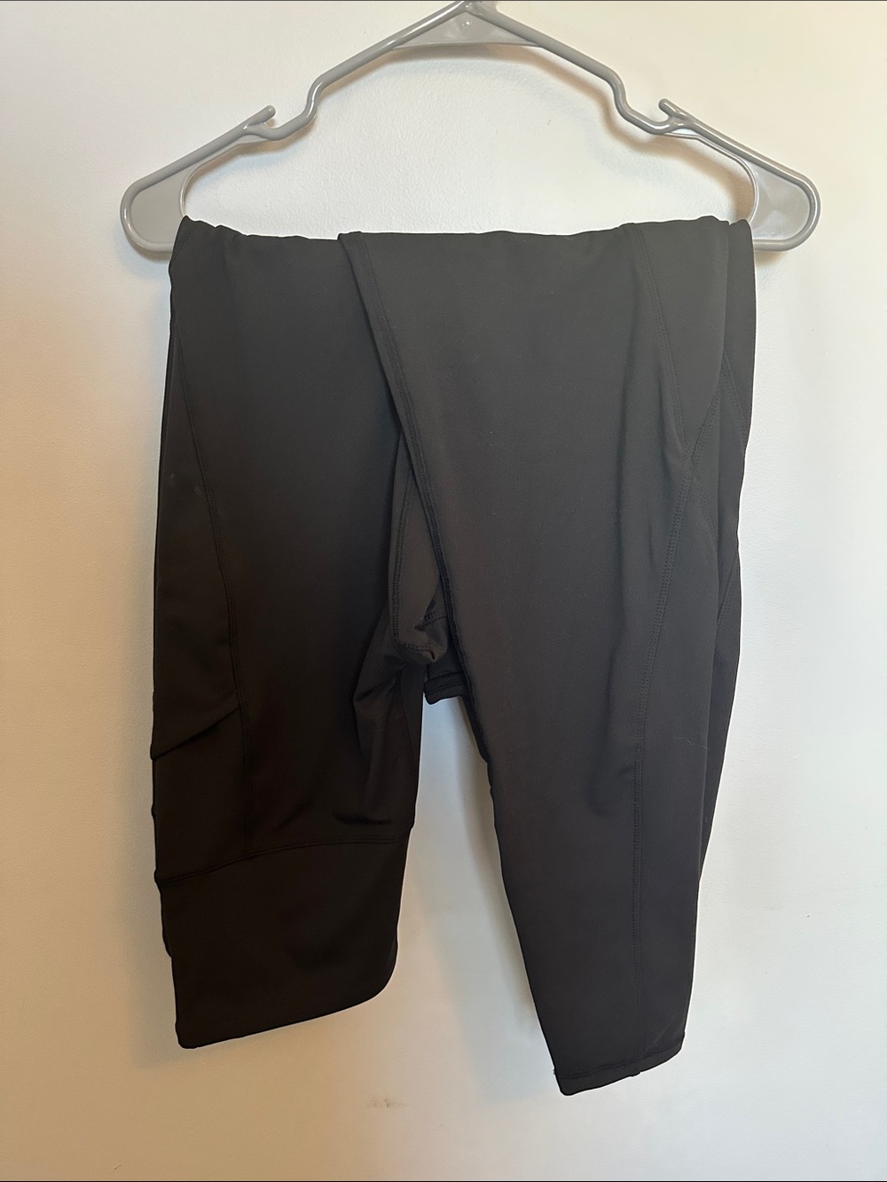 Pair of Black Athletic Leggings Polyester/Spandex blend